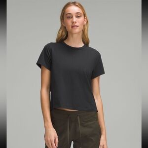 lululemon athletica Classic-Fit Cotton-Blend T-shirt, size 6